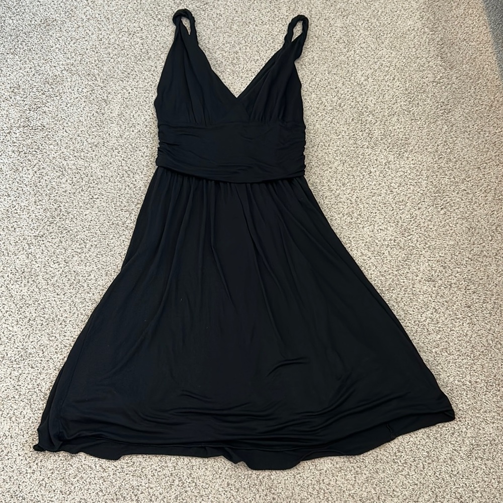 Banana Republic Black Twist Strap Dress, Small.